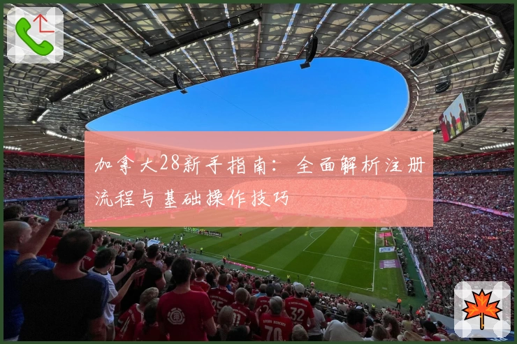 加拿大28新手指南：全面解析注册流程与基础操作技巧