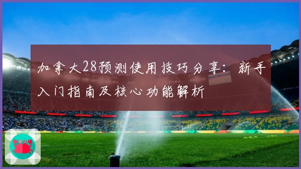 加拿大28预测使用技巧分享：新手入门指南及核心功能解析